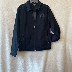 True Religion Black Hoodie with Logo